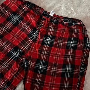 Victoria's Secret Red and Black Plaid Pants